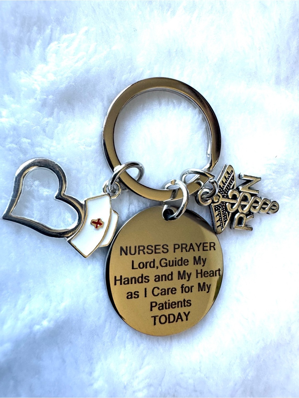 Bundle of 6 - NURSES PRAYER KEYCHAIN